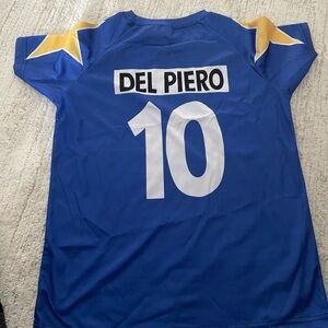 Alessandro Del Piero #10 Juventus Away Blue Jersey size L